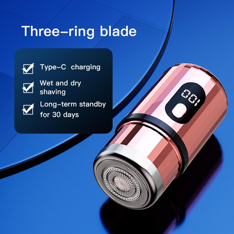 

Портативная аккумуляторная бритва с цифровым дисплеем для мужчин — идеально подходит для путешествий и автомобилей