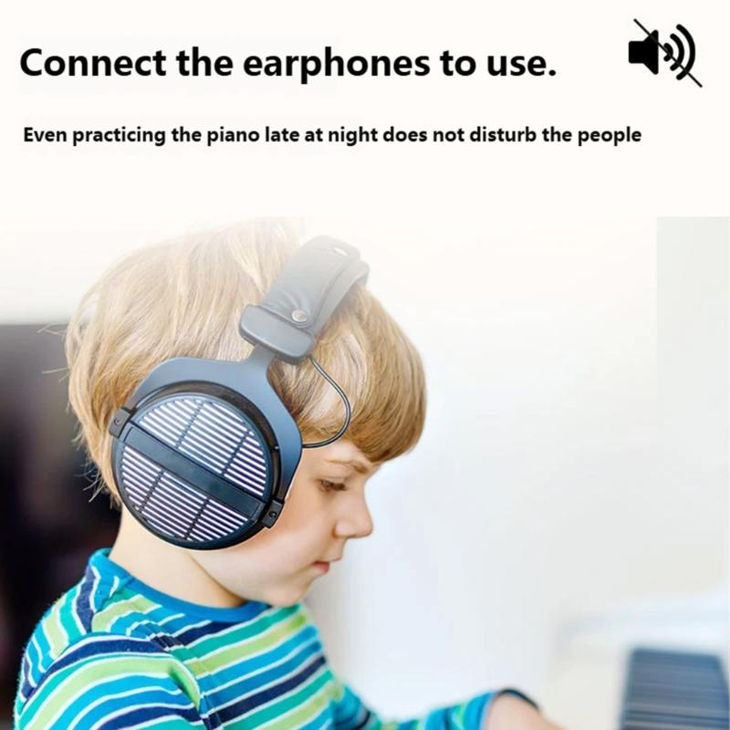 Foldable 49 Key Piano Silicone Keyboard with USB Port Integrated Speaker Practical Design for Beginners and Children