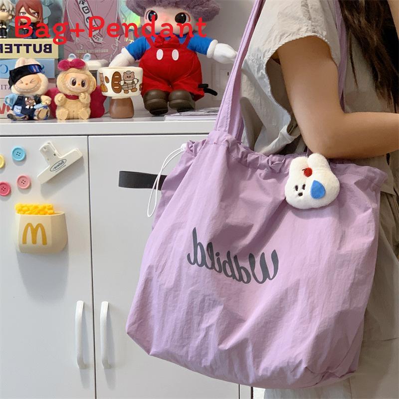 Korean Style Single Shoulder Bag With Large Capacity For Daily School And Casual Use