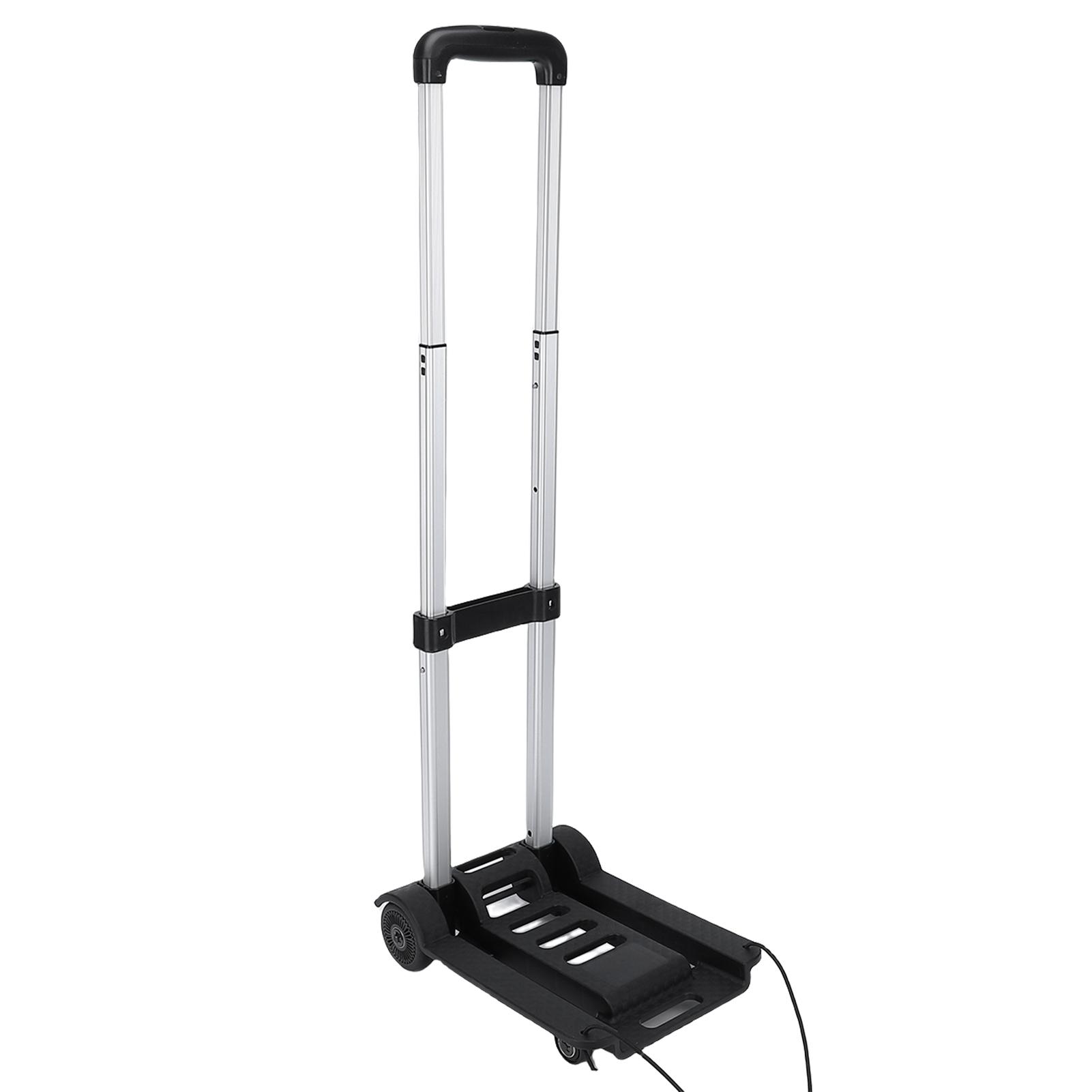 Складная ручная тележка 200 фунтов 4-колесная тележка Складная тележка для багажа Улучшенная устойчивость Легкое перемещение для дома и офиса