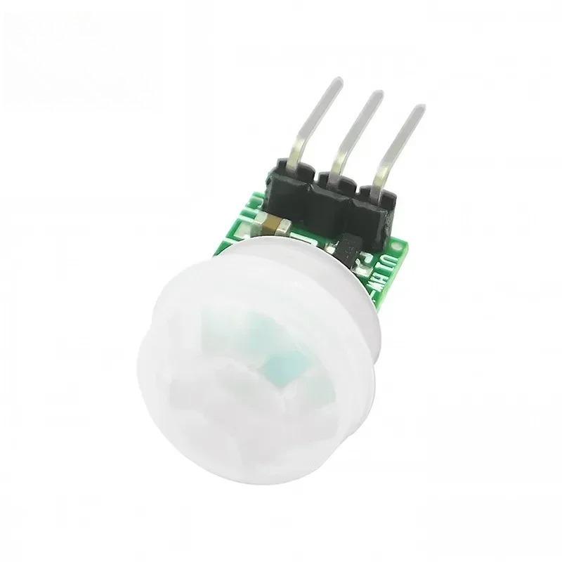 HC-SR501/SR505/AM312 PIR Motion Sensor Kit Adjustable Infrared Pyroelectric Detector Sensor Module with Bracket DC 2.7-12V