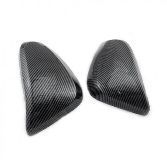 For Toyota Hilux Revo 2015- Carbon Fiber Look Side Door Mirror Cover Trim