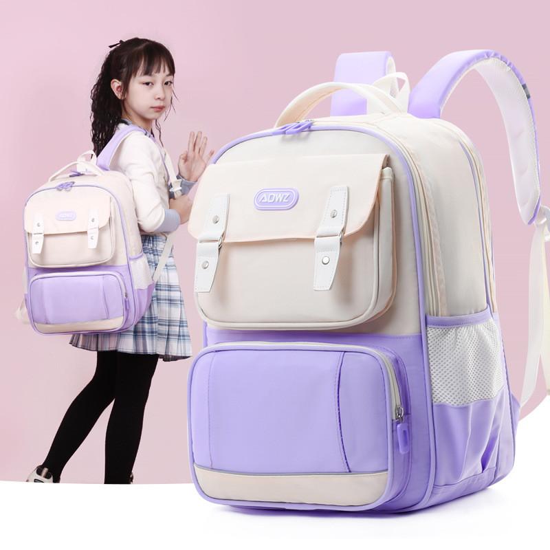 Comfortable And Colorful Nylon School Backpack For Boys And Girls With Ample Space Essentials For