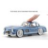 1/24 Mercedes-Benz 300SL Vintage Diecast Alloy Miniature Toy Car Model Pull Back Sound Light Classical Collection Gift for Boy
