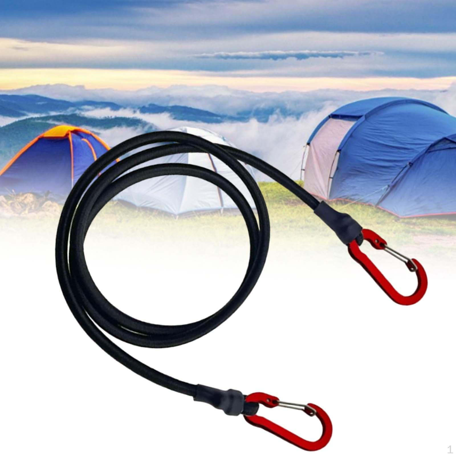 

Велосипедная грузовая стойка, шнур, эластичный ремень, прочный прочный карабин, банджи, веревка для переноски багажа 120cm