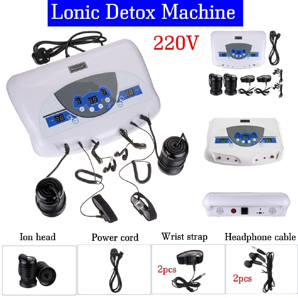 50W 220V Dual-user Ionic Detox Machine Foot Bath Spa Tool LCD W/ MP3 Music Cleanse Salon