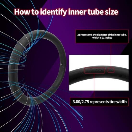 2.75/3.00-21 Motorcycle Inner Tube Fit for 80/100-21 90/90-21 90/100-21 TR4 1