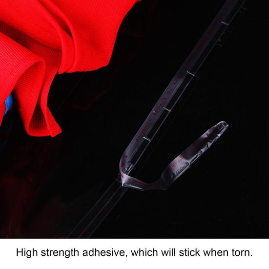 100 bucăți pungi de ambalare adezive rezistente la pete, flexibile, din plastic transparent, pungi de ambalare pentru bijuterii, consumabile de uz casnic