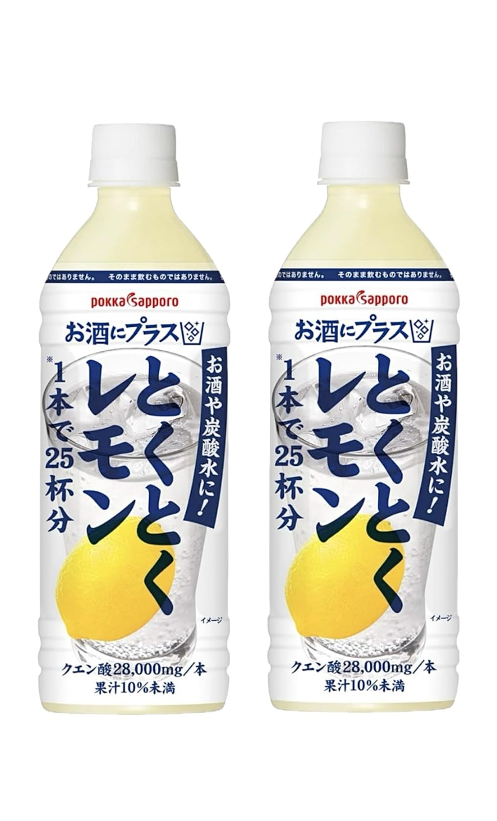 

Pokka Sake Plus Tokutoku Lemon, для саке и газированных напитков, 500 мл x 2 бутылки