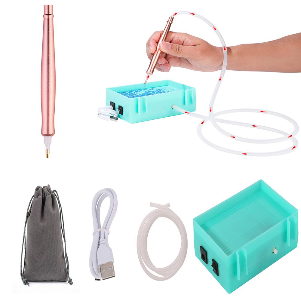 Suction Diamond Vacuum Device USB Powered Diamond Painting Suction Device Portable Vacuum Diamond Painting Pen Kit for DIY