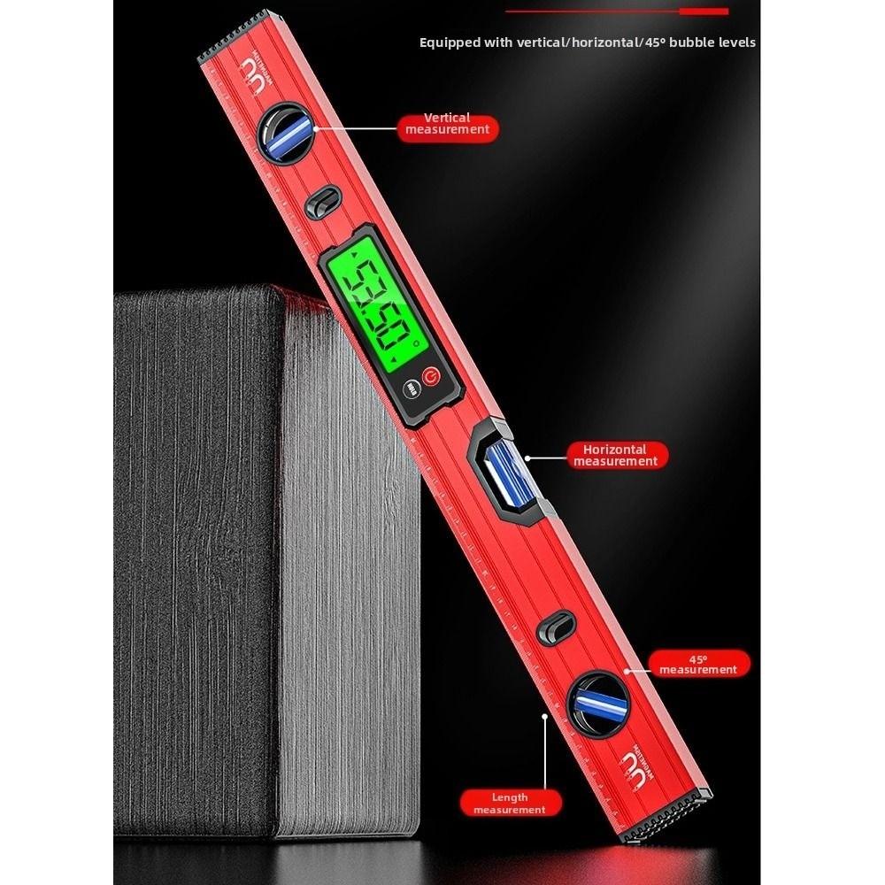 Aluminum Zinc Zinc Alloy Digital Level Ruler 30/40/50/60/80/100cm Angle Finder  Slope Measuring
