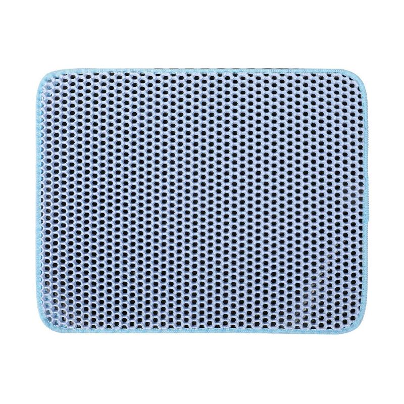 Doppelschichtige rutschfeste Katzenstreumatte Große Haustierfiltermatte Verschleißfest Wasserdicht Rutschfest für Katzentoilette