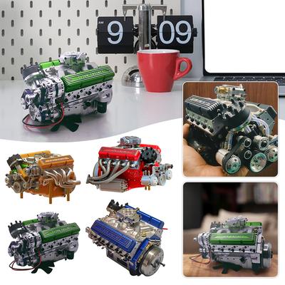 V8 Mechanical Mini Engine Model Engine Resin Ornament Stylish Desktop Crafts Engine Miniature For Office Desk