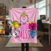 Mr. Men and Little Miss2 Flannel Blanket, High quality Comfortable for All Seasons, Home Decor, Warmth and Comfort