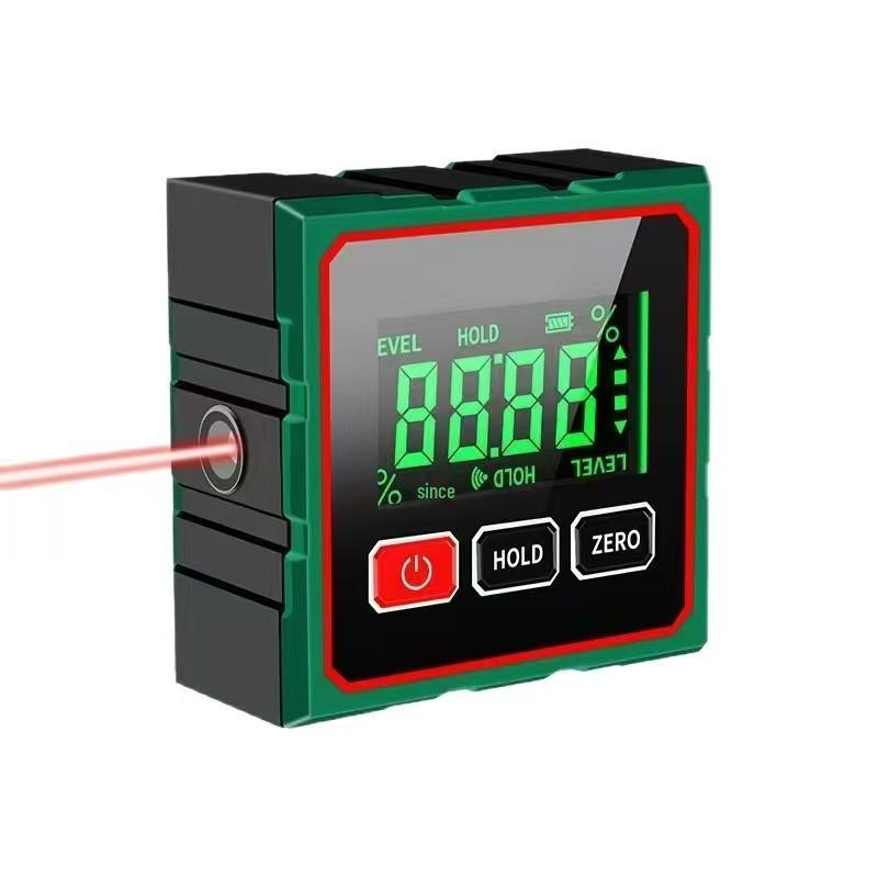 High-Precision Digital Laser Level with Spirit Level, Angle & Slope Measurement