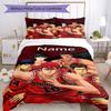 Set Biancheria da Letto Slam Dunk Personalizzato con Nome 3 Pezzi Copripiumino Chiusura Include 1 Copripiumino & 2 Federe, Morbido e Confortevole per Tutte le Stagioni.