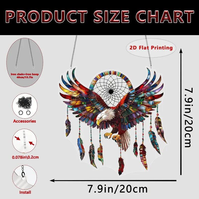 Acrylic Dream Catcher Series, Waterproof and Scratch-proof, Acrylic Indoor and Outdoor Atmosphere Decoration Pendant