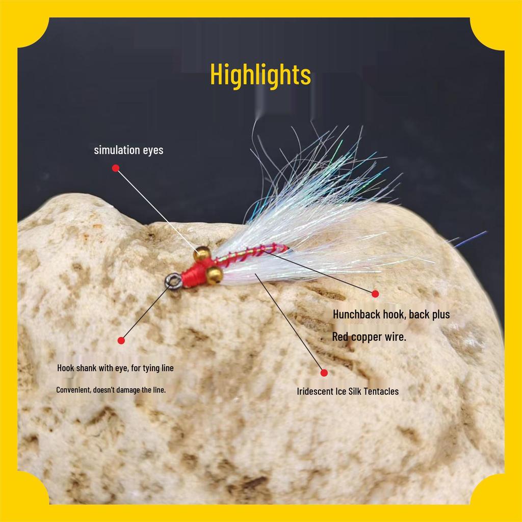 BLF Crazy Charlie Fliegenfischerköder: Barsch, Elritze, Tilapia & Mehr - Streamer Fliegenhaken.