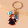 Creative Academic Dress Keychain Pencil keyring for Men Women Handbag Pendant DIY Graduation Ceremony Jewelry Gift
