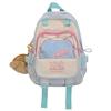 Schoolbag college style cute small fresh contrasting color schoolbag female junior high school girl high school student backpack travel lightweight 