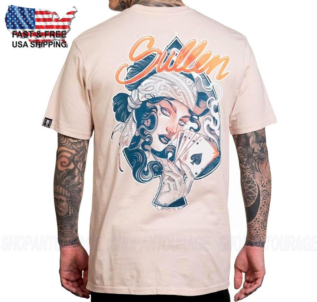 Unisex-Hemd Baumwolle Oversize Große Größe Sullen Art Collective Le Roux Premium Fit SCM6303 Kurzarm Für