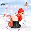 Santa Farting Bubble Maker Christmas Automatic Blower, Musical Machine with Flashing Lights, Gnome Battery Operated for Kids Snowman Funny Sound Party