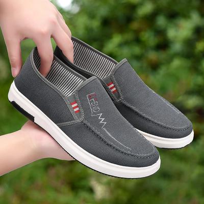 Canvas schoenen 2024 ****** en herfst nieuw oud ******* stoffen schoenen één pedaal trend veelzijdig s**t zool studentenschoenen herenschoenen
