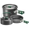 Camping Cookware Set, 11-Piece, Grey