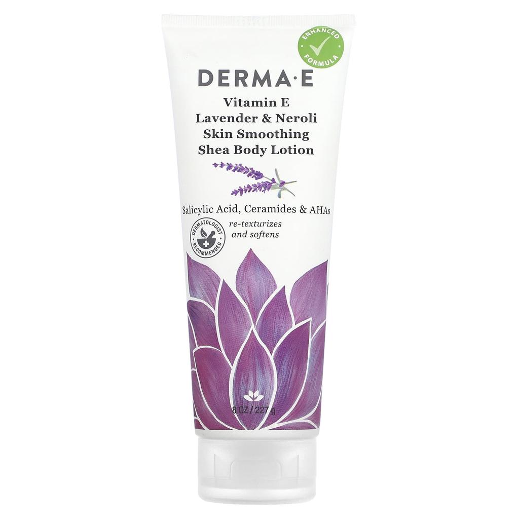 Derma E Vitamin E Skin Soothing Shea Butter Body Lotion, Lavender & Neroli, 227g (8oz)