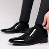Men Dress Shoes For Men Oxfords PU Leather Shoes Lace Up Formal Black Leather Wedding Party Shoes Casual Luxury Brand Men's 2023