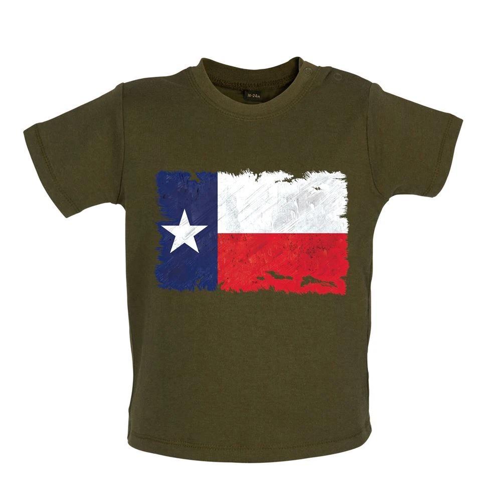 

Texas Grunge Style Flag - Baby Kids Boys Girls Unisex T-Shirt / Babygrow - State Country Love Born 160