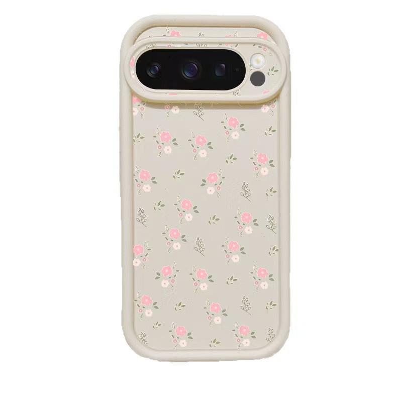 Google Pixel 9 Pro XL Handyhülle: Vollbild Pinke Blumen 8A Schutzhülle