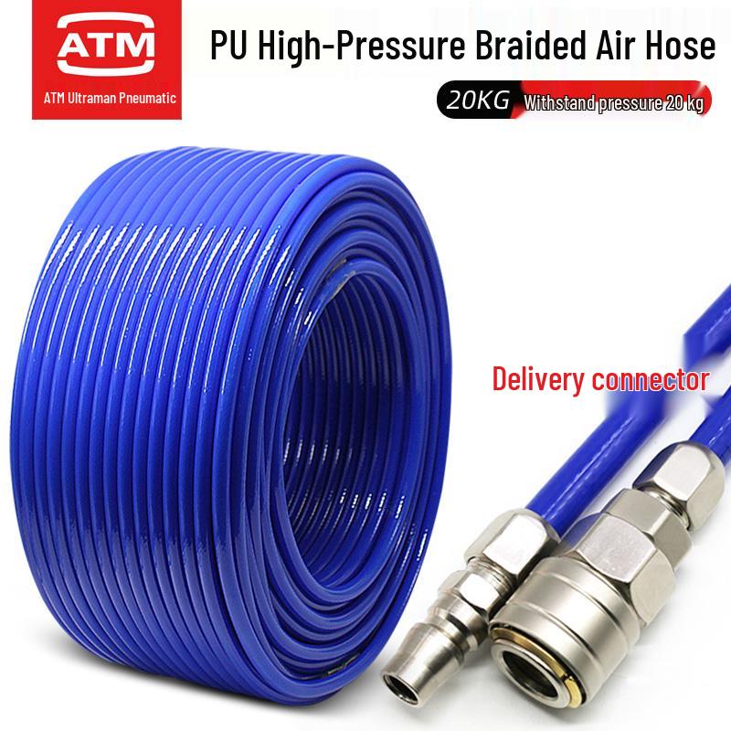 High-Pressure Explosion-Proof PU Air Hose: 8/10/12/16mm Sizes for Air Compressor, Duster, and Pump Applications.
