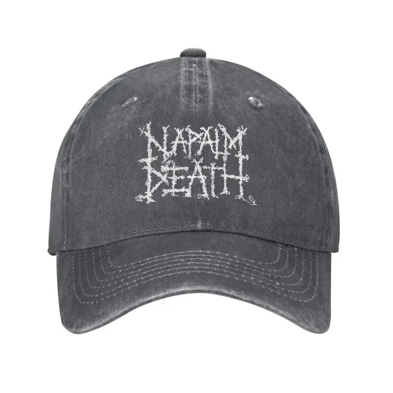Custom Fashion Cotton Black Heavy Metal Band Napalm Death Grindcore Baseball Cap for Unisex Women Adjustable Adult Dad Hat Spring