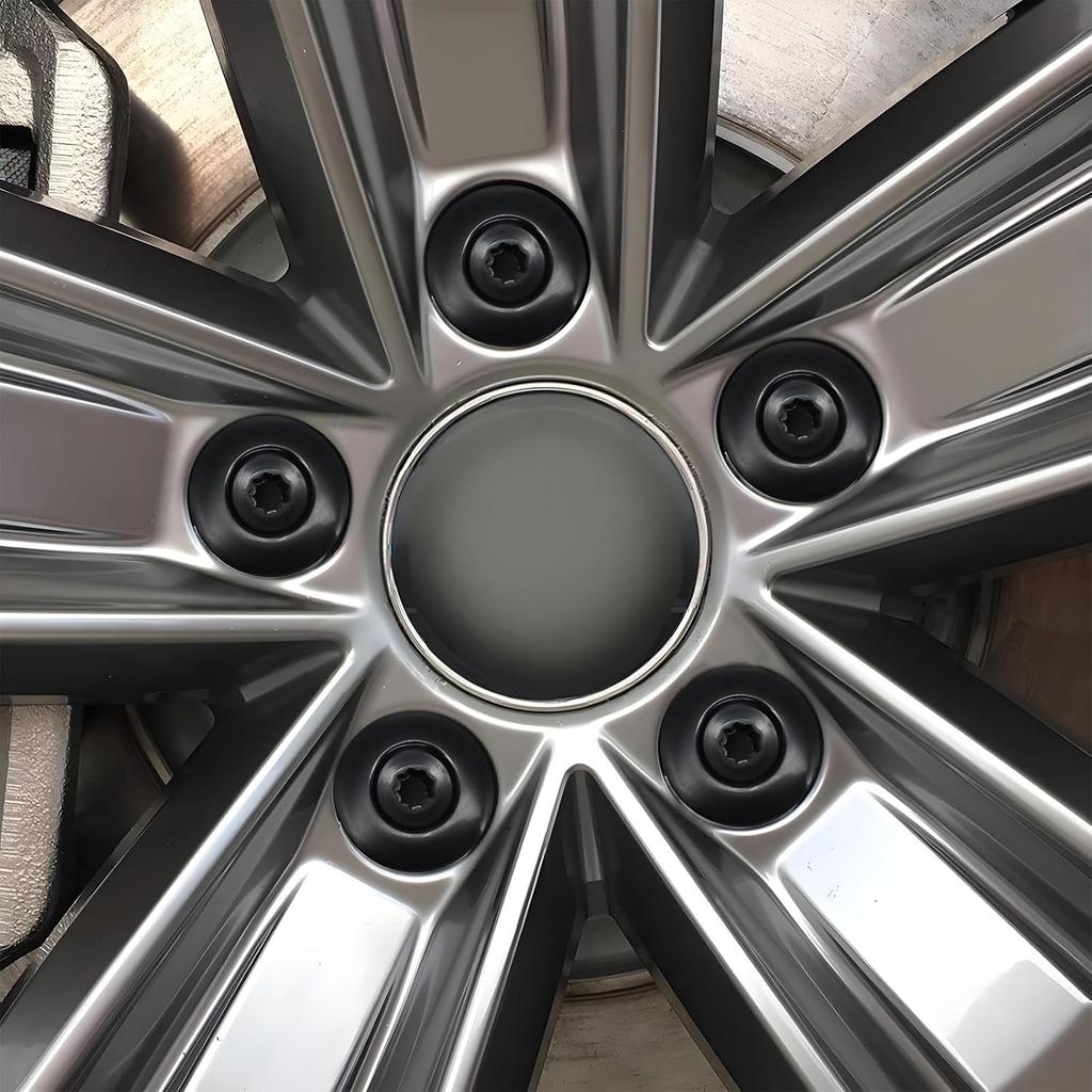 Lot de 20 cache-écrous de roue, 19 mm, avec outil de démontage pour voitures, pour VW