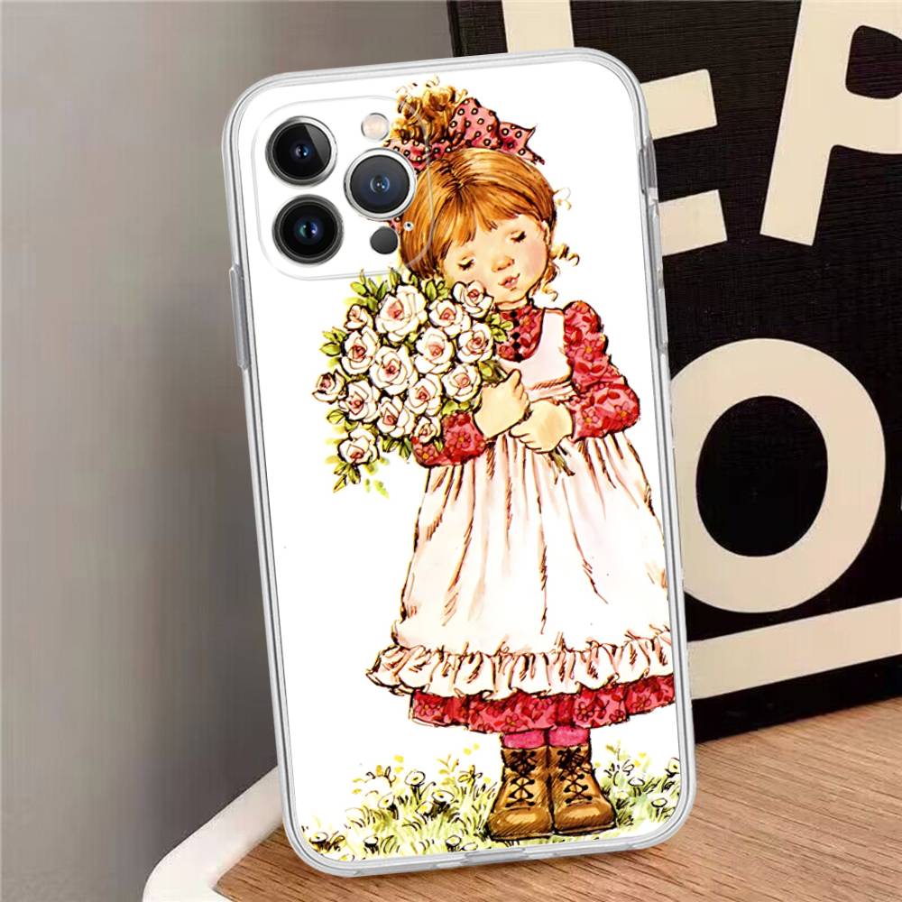 S-Sarah K-Kay Girls Cute Phone Case For IPhone 16 15 14 11 12 13 Mini Pro XS Max Cover 6 7 8 Plus X Funda Shell