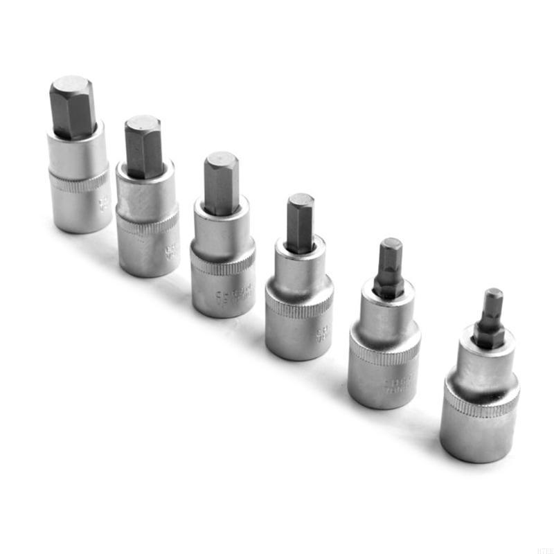 H7EE 12Pcs Inch Bit Socket Set Allen Socket Bit H5-22 Ratchet Socket Wrench Adapter Head for Torque Spanners