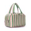 Polyester Striped Makeup Bag With Design For Daily Use And Travel Storage