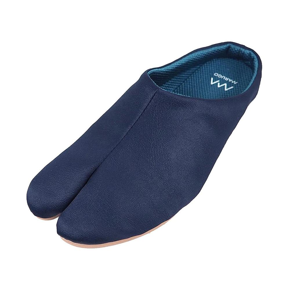Margo PATTABI Room Shoes, Tabi-Style Slippers, Lightweight, Indoor Wear, Navy, Size S (23.0-25.0cm)