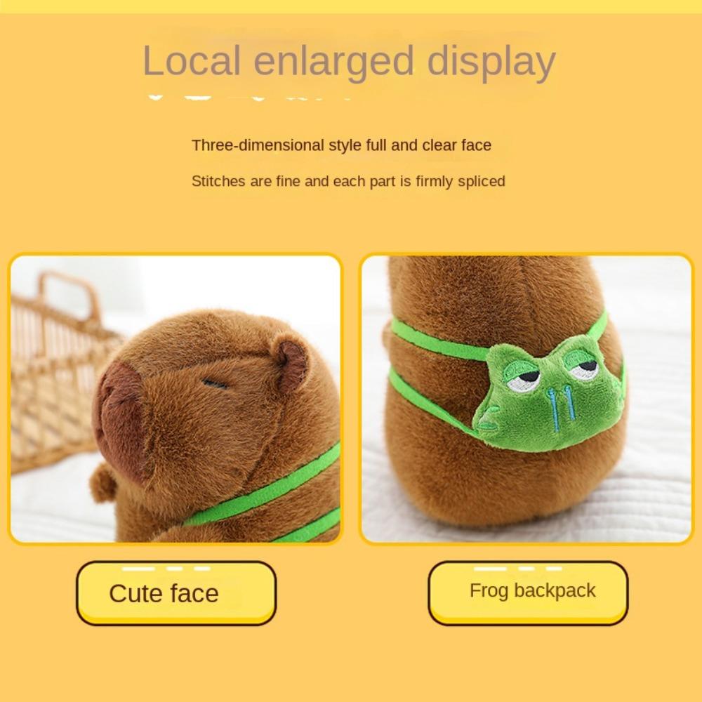 Soft Cartoon Capybara Cotton Doll Brown Capybara Stuffed Doll Plush Capybara Plush Toy  Birthday