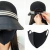 Summer Sun Hat Women Men UPF50+ UV Protection Foldable Mesh Baseball Cap Removable Face Mask Outdoor Fishing Hiking Caps