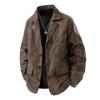 Retro Amerikanische Biker Kunstlederjacke Herren Herbst Locker All-Match Mode Motorrad Freizeitmantel