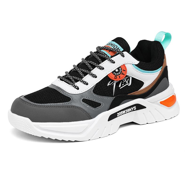 

Мужская спортивная повседневная обувь, новые большие размеры, модные кроссовки на толстой подошве, мужская обувь, летающая плетеная обувь, кроссовки в стиле панк для мужчин 36