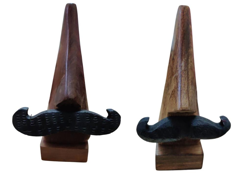 @ Combo of Spectacle Holder Stand With Black Moustache 280Gm 2 Pcs