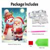 Christmas Snowman and Santa Claus Pearl Painting Art Painting Kit Handmade Diy Home Decoration Painting