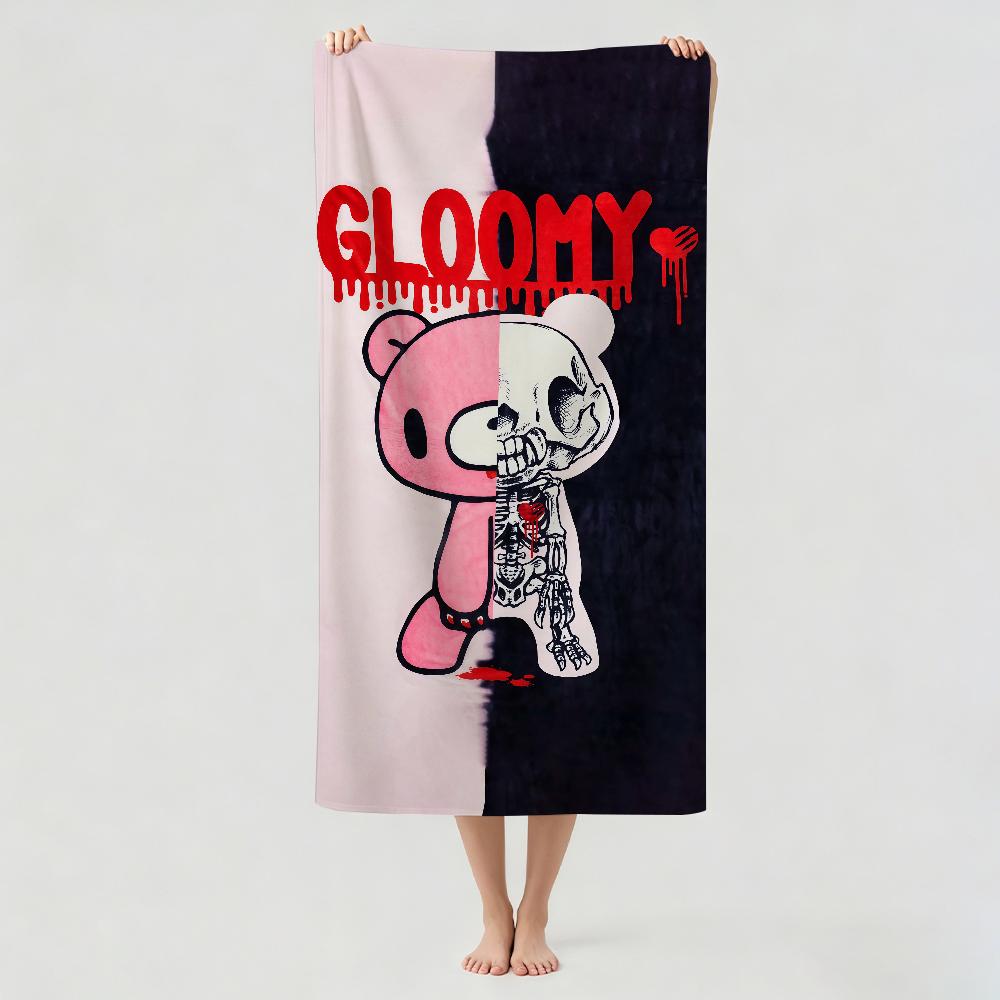 Cartoon G-Gloomy Bear Towel Drying Bath Towel Applicable To Light Swimming Camping Yoga Beach Out