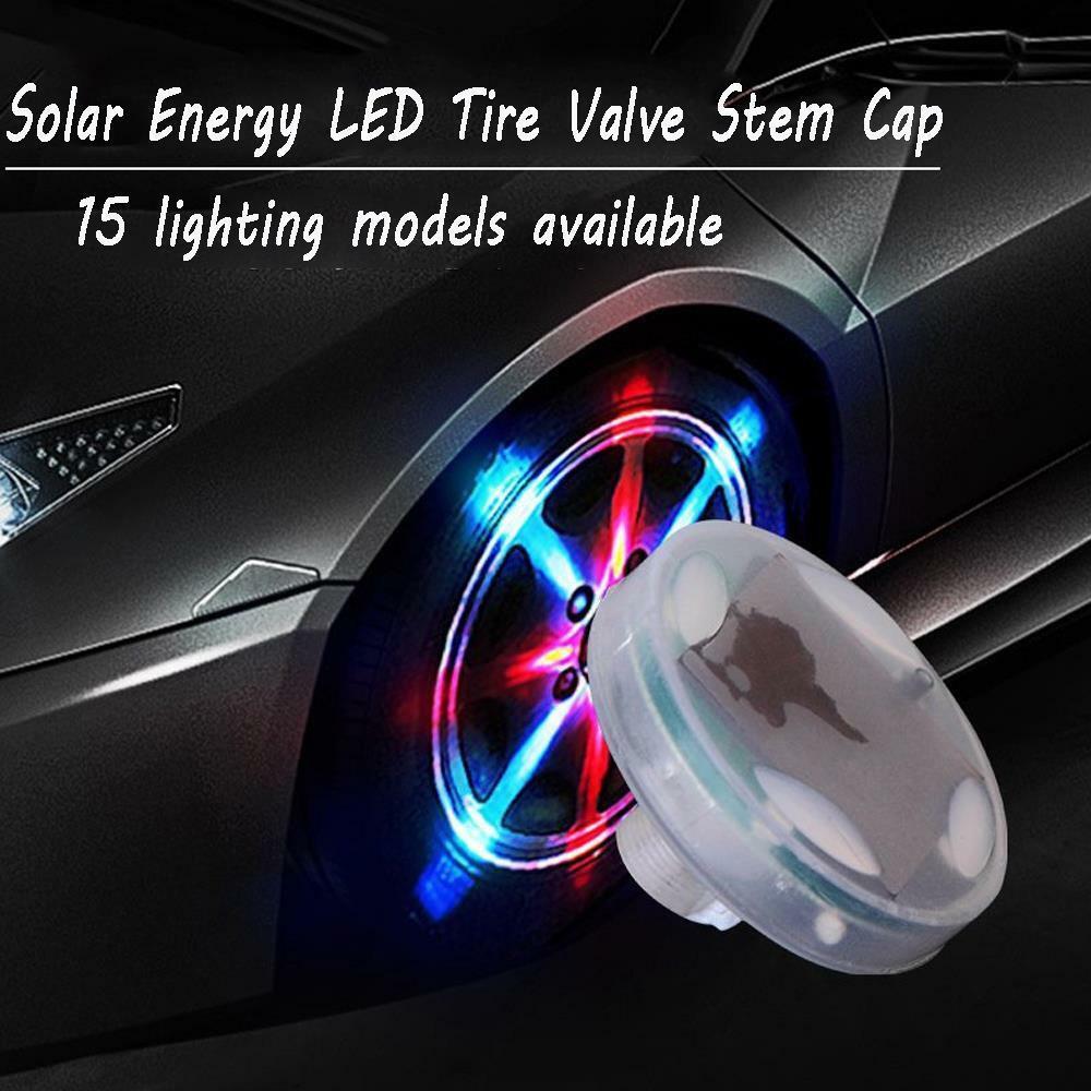 4 Modes Tire Lamp 12 LED Car Solar Energy Flash Decoration High Quality