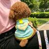 Cat dog clothes spring and summer pet British short blue cat anti-hair loss breathable sun protection tractable teddy bear vest
