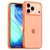 (iPhone 17 Pro Max, Orange) For iPhone 17 Pro Max Case Skin Feel Frosted PC+TPU Protective Phone Cover