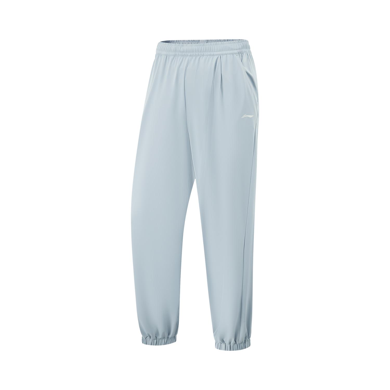 

Серия фитнеса Li Ning Однотонные С средней посадкой Ледяной шелк Быстросохнущие Прохладные Удобные Дышащие Универсальные Зауженные Трикотажные Спортивные брюки AKYV184-4 S